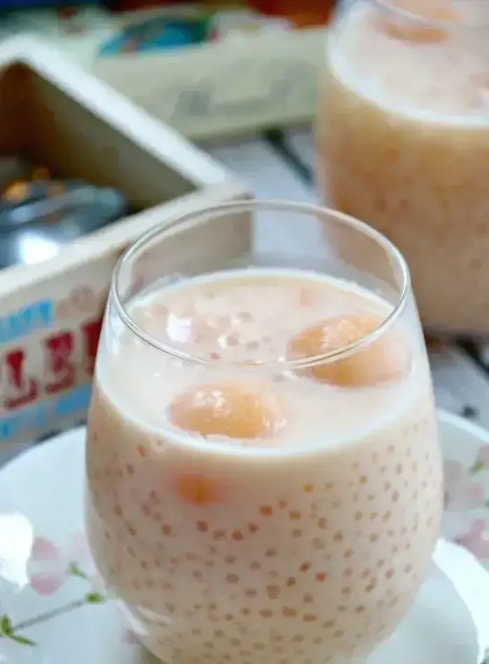 Món chè dưa lưới Món chè ngọt mát với dưa lưới