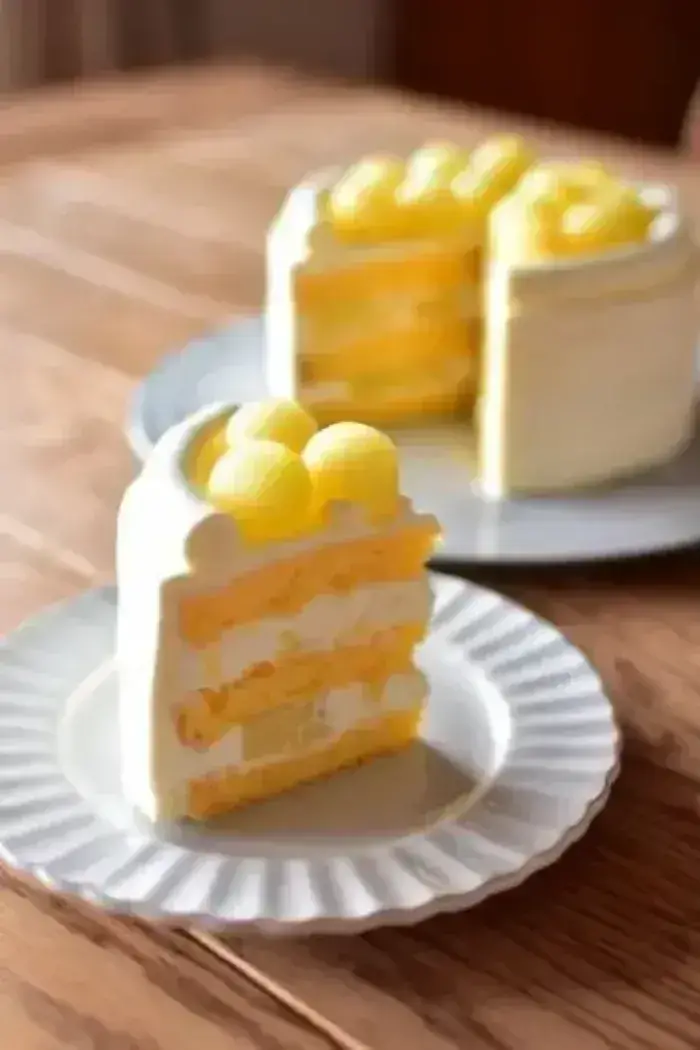 Bánh kem dưa lưới Bánh kem mịn màng hương dưa lưới