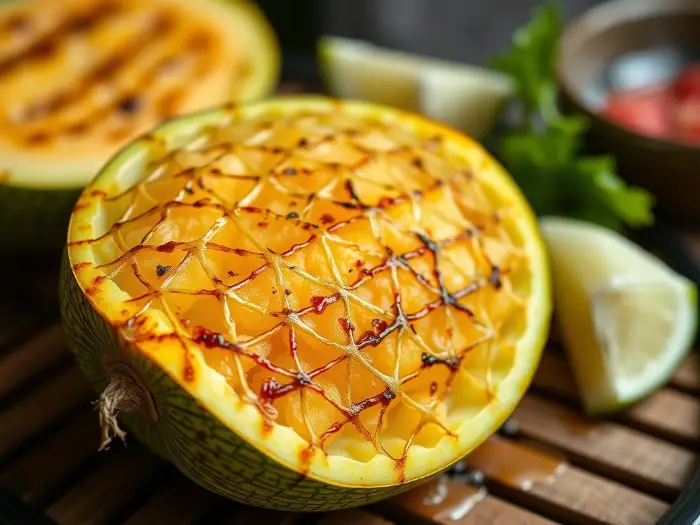 Dưa lưới nướng Dưa lưới nướng – hương vị độc đáo
