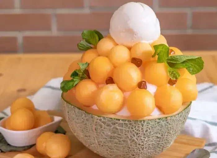 Bingsu dưa lưới Bingsu dưa lưới