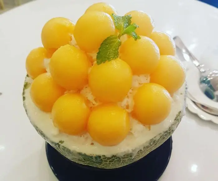 Bingsu dưa lưới Bingsu dưa lưới