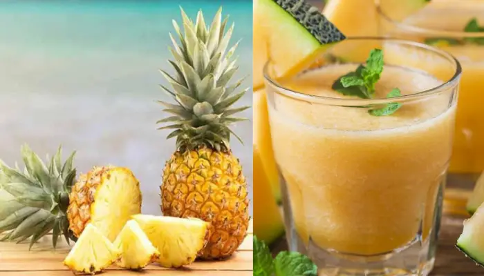 Sinh tố dưa lưới và dứa Sinh tố dưa lưới và dứa
