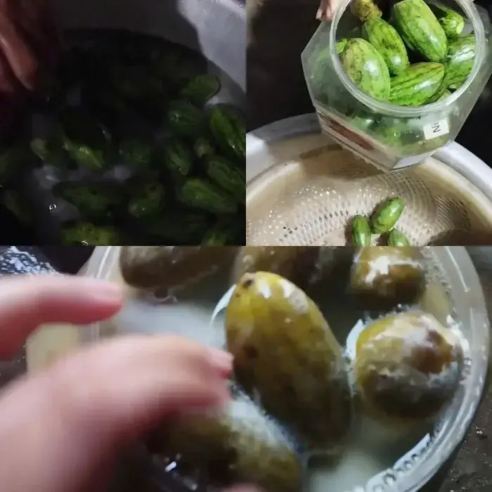 Dưa lưới non ngâm chua Dưa lưới non ngâm chua