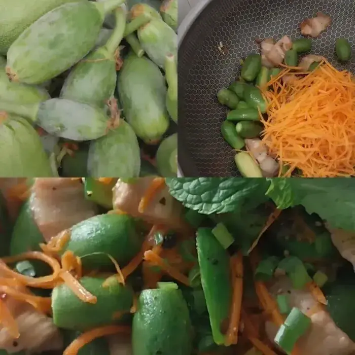 Dưa lưới non xào Dưa lưới non xào
