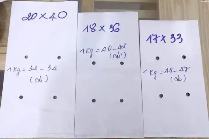 các kích thước túi bầu trồng dưa lưới Các kích thước túi bầu trồng dưa lưới