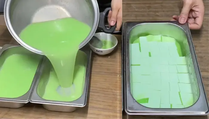 Đổ khuôn và làm đông pudding