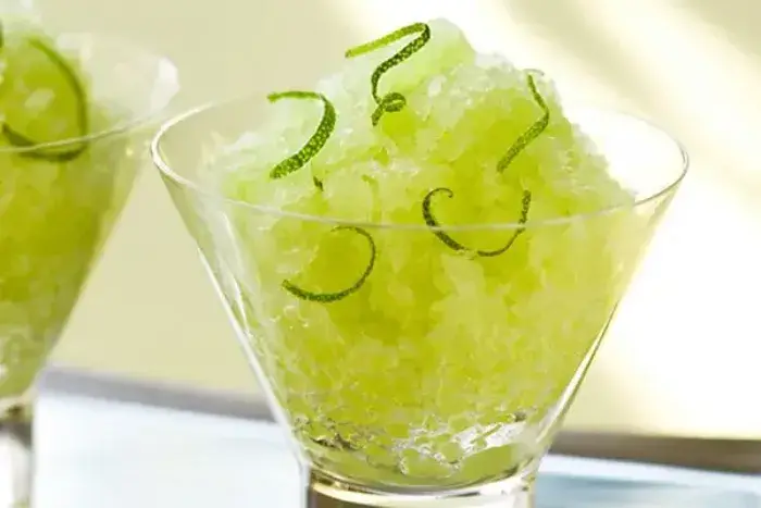 Kem đá bào dưa lưới