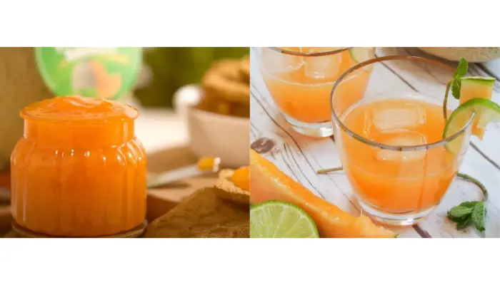 Mứt và nước ép dưa lưới